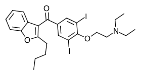 Amiodarone Structure Image