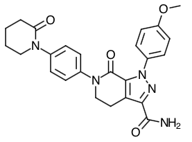 Apixaban Eliquis Structure Image