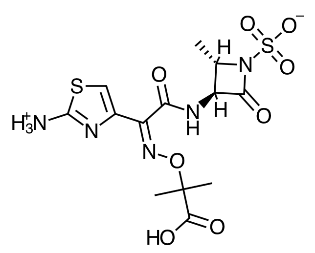 Aztreonam Azactam Structure Image Aztreonam Azactam Structure Image