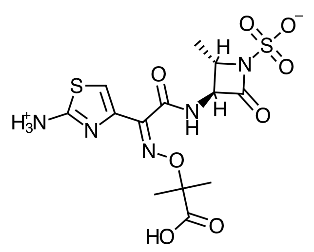 Aztreonam Azactam Structure Image