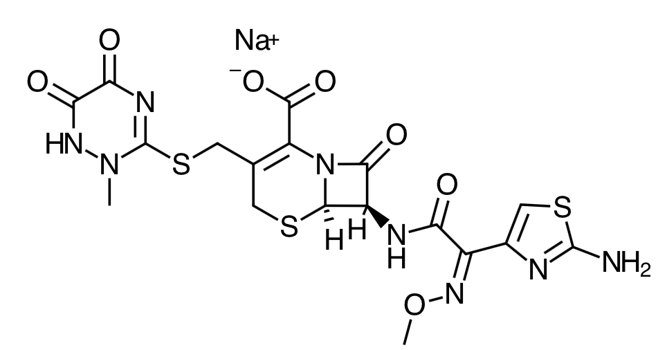 Ceftriaxone Rocephine Structure Image