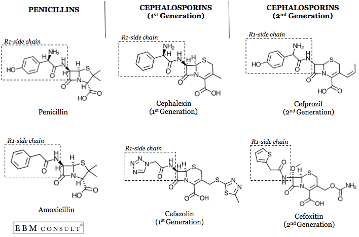 Image result for r-chain cefazolin penicillin